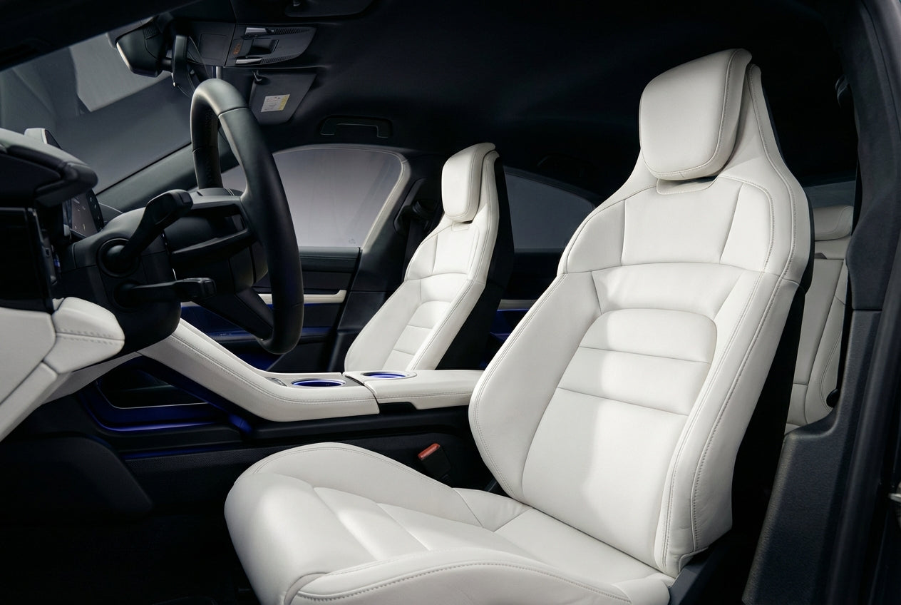 Tesla White Leather
