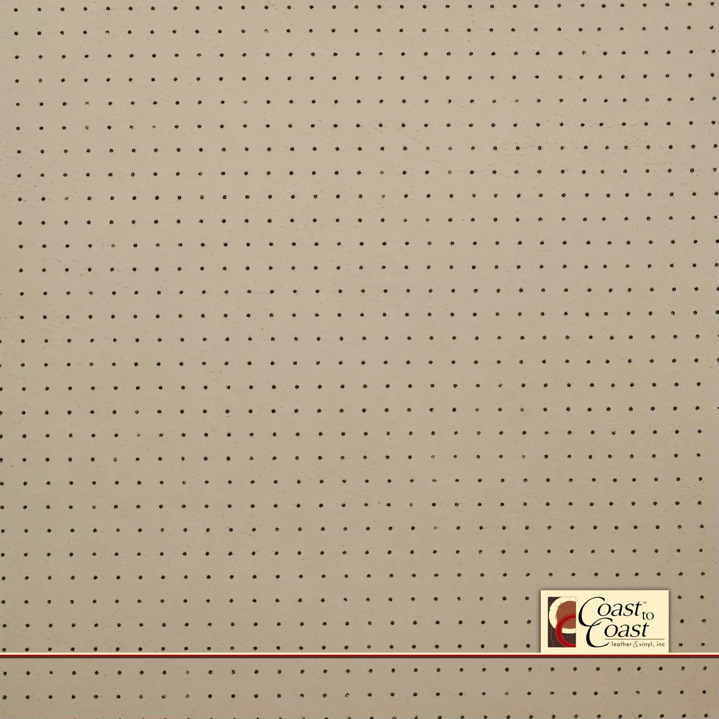 Tesla Cream Full Hide / Small Squared Perf (1/4In) Leather