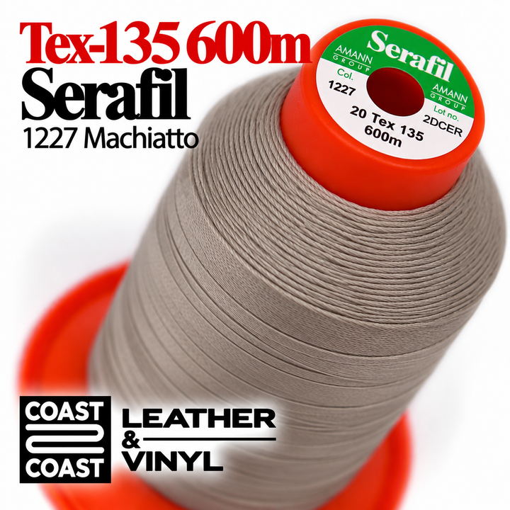 Serafil Tex-135 600m thread spool, 1227 Macchiato