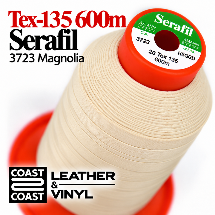 Serafil Tex-135 600m thread spool, 3723 Magnolia