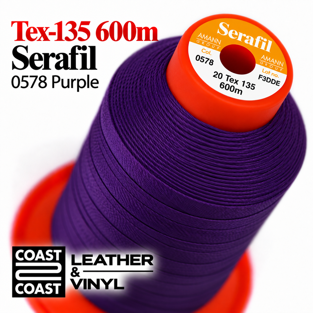Serafil Tex-135 600m thread spool, 0578 Purple