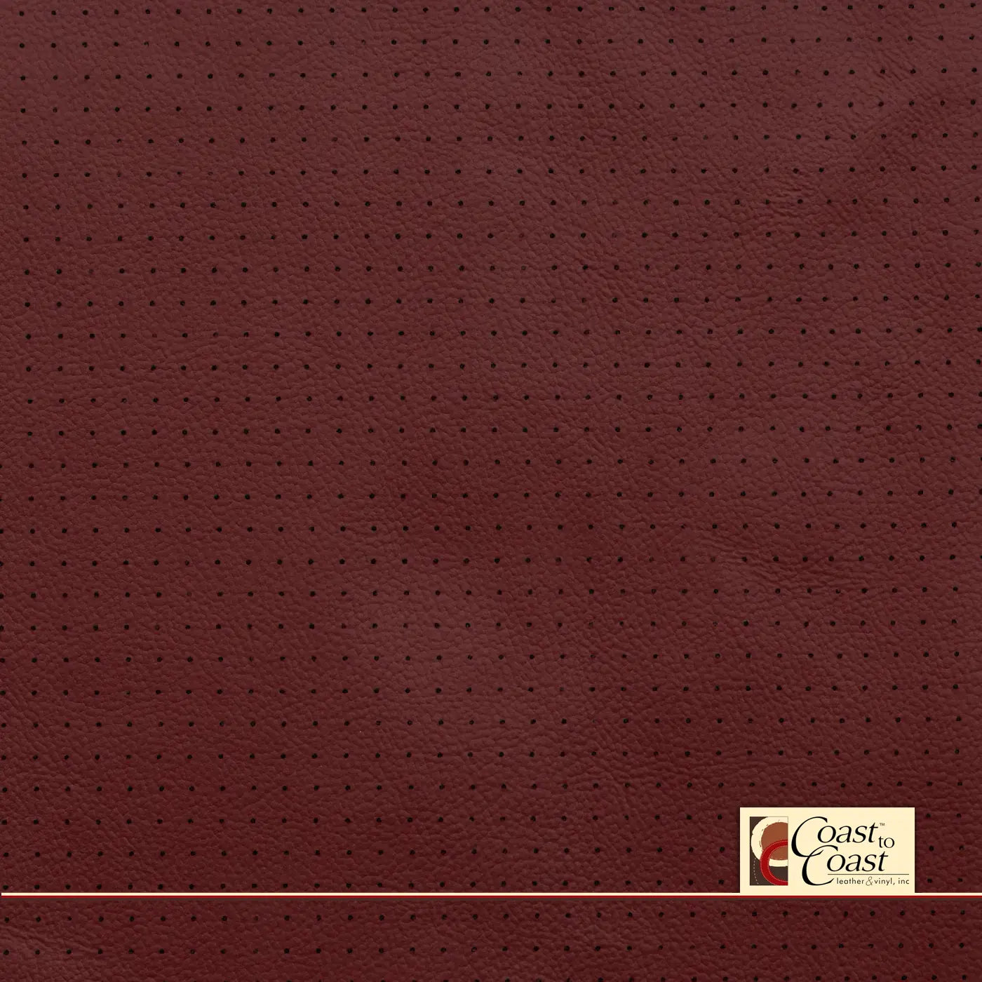 Bmw Imola Red Full Hide / Small Squared Perf (1/4In) Leather