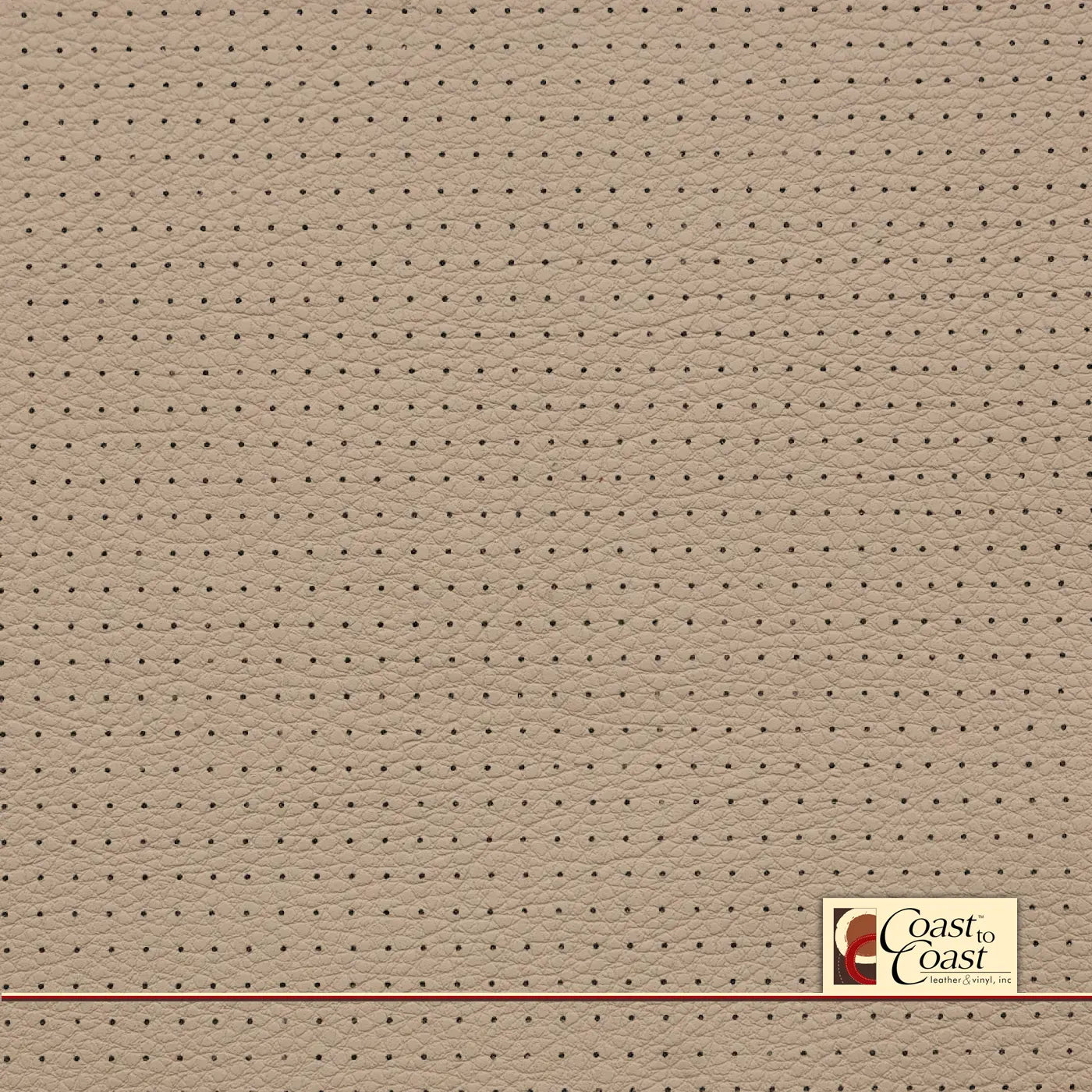 Vw Cornsilk Full Hide / Small Squared Perf (1/4In) Leather