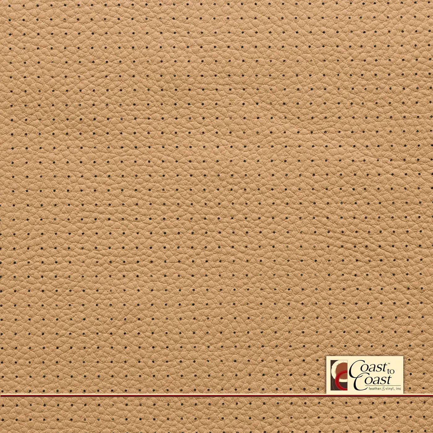 Porsche Luxer Beige Full Hide / Small Squared Perf (1/4In) Leather