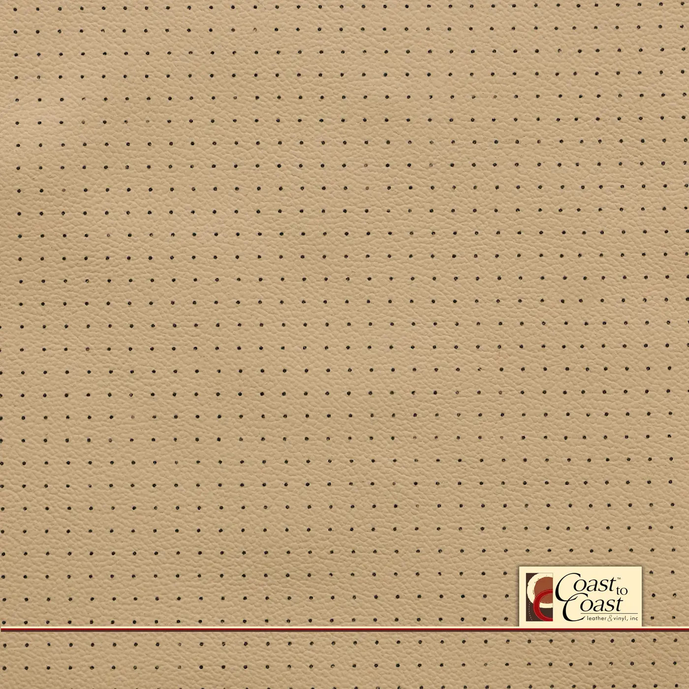 Toyota Almond Full Hide / Small Squared Perf (1/4In) Leather