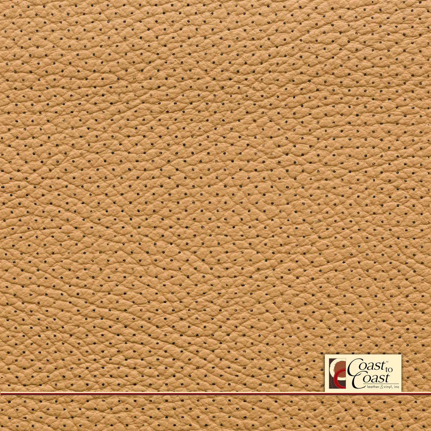 Volvo Tan Full Hide / Mini Perf (1/8In) Leather