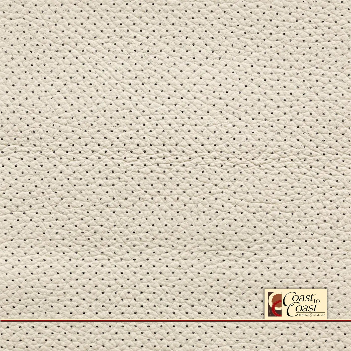 Mercedes Ivory White Full Hide / Mini Perf (1/8In) Leather