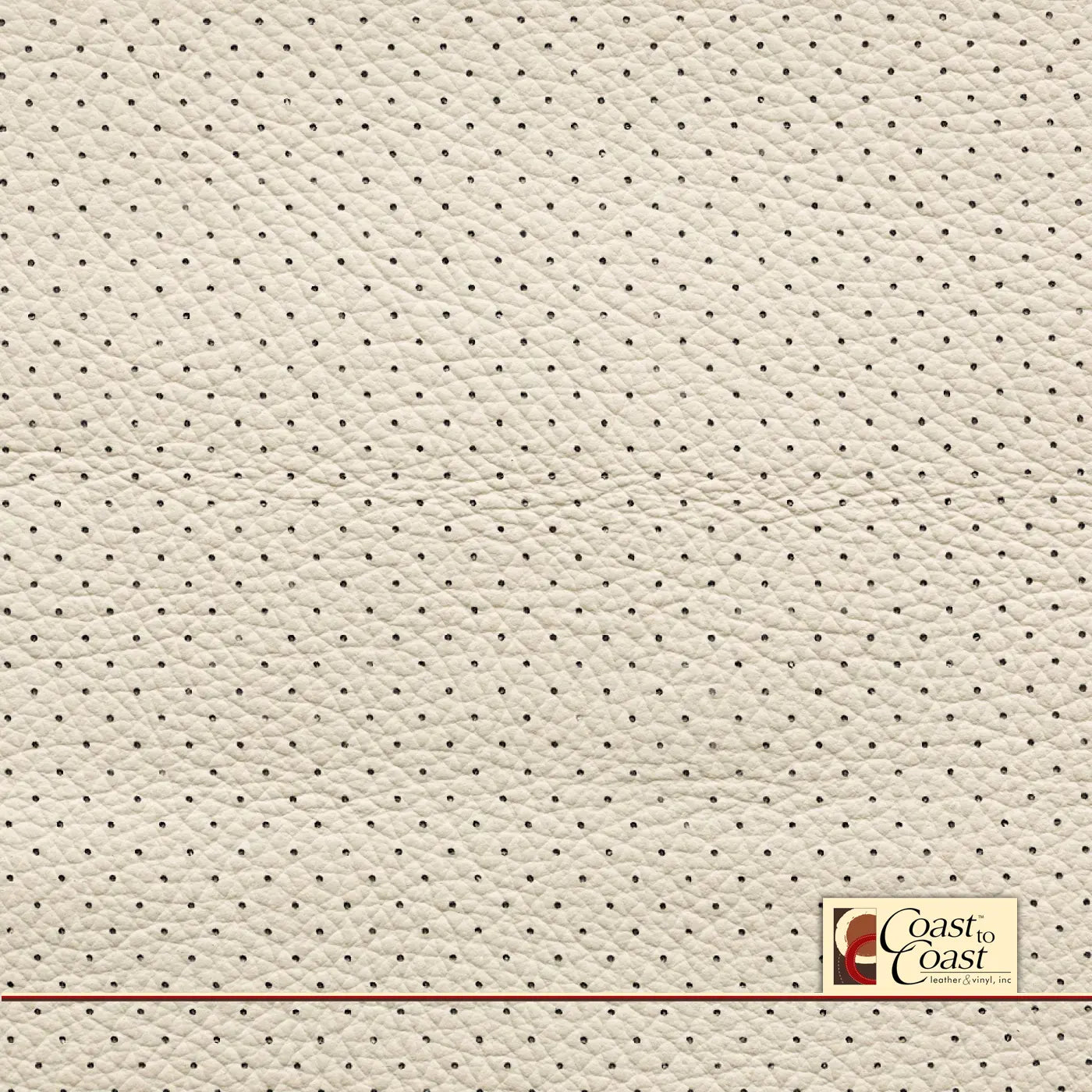 Mercedes Ivory White Full Hide / Small Hampton (1/4In) Leather