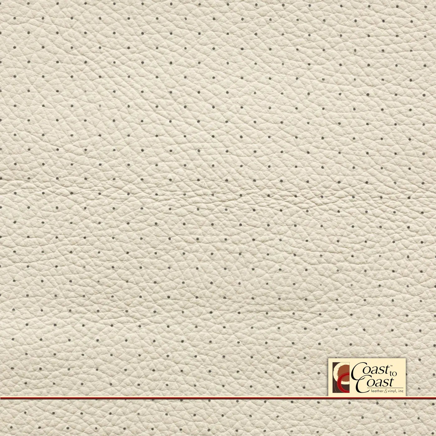 Mercedes Ivory White Full Hide / Standard Perf (3/8In) Leather