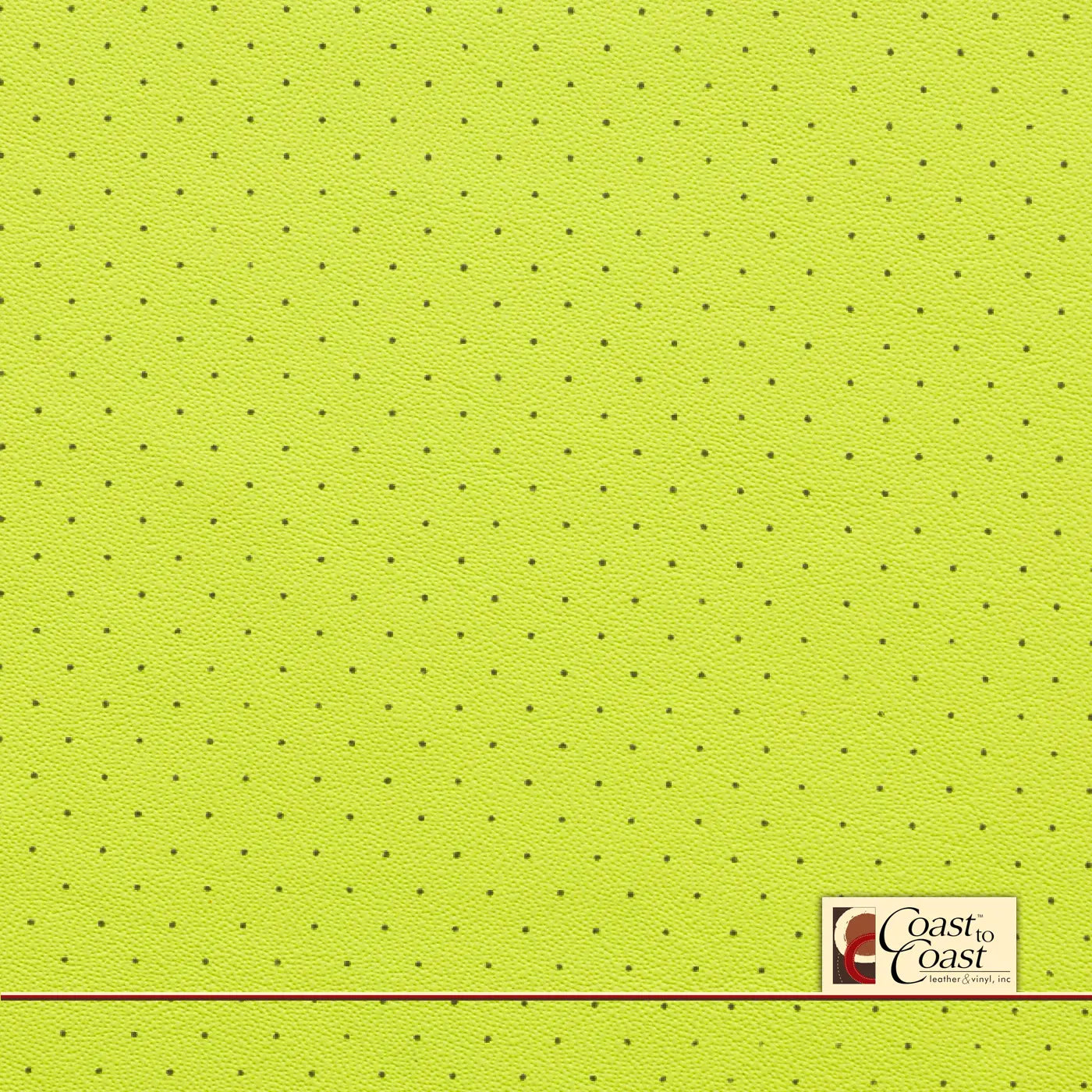 Porsche Acid Green Full Hide / Standard Perf (3/8In) Leather