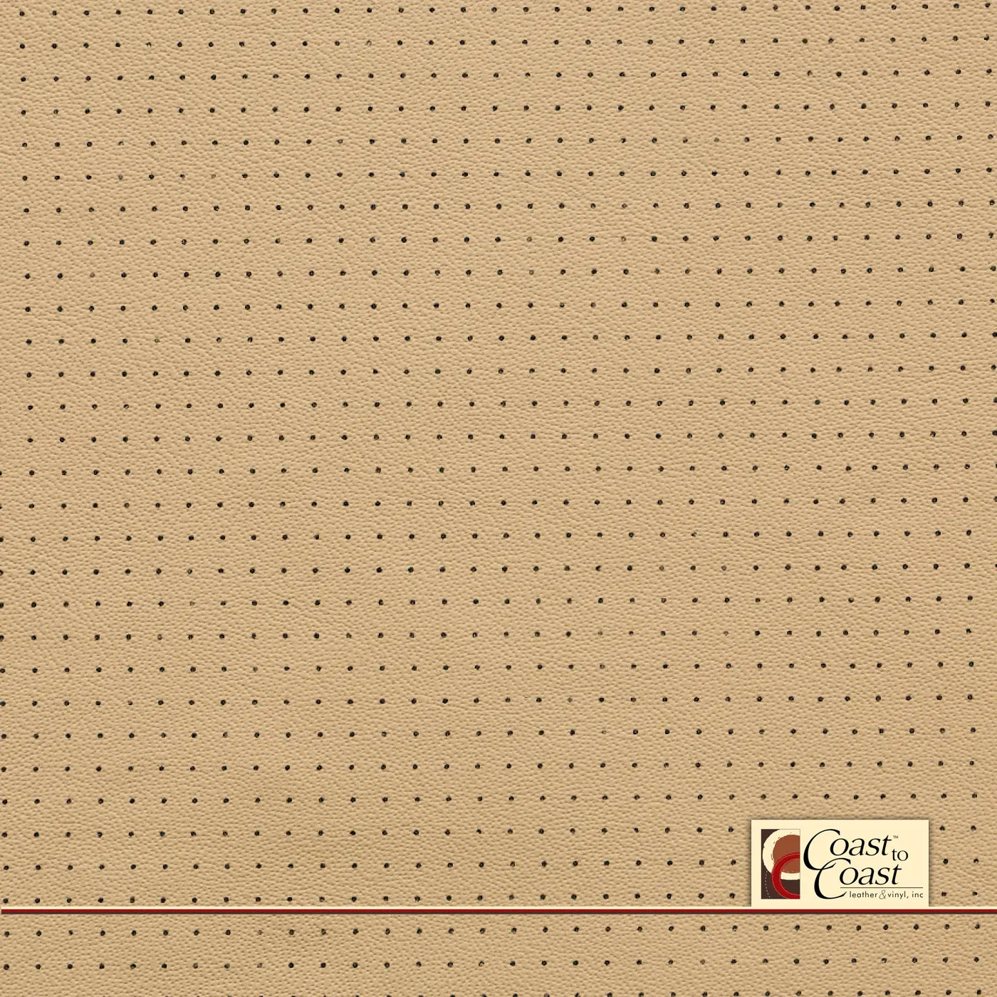 Jaguar/Androver/Rangerover Cashew Full Hide / Small Squared Perf (1/4In) Leather