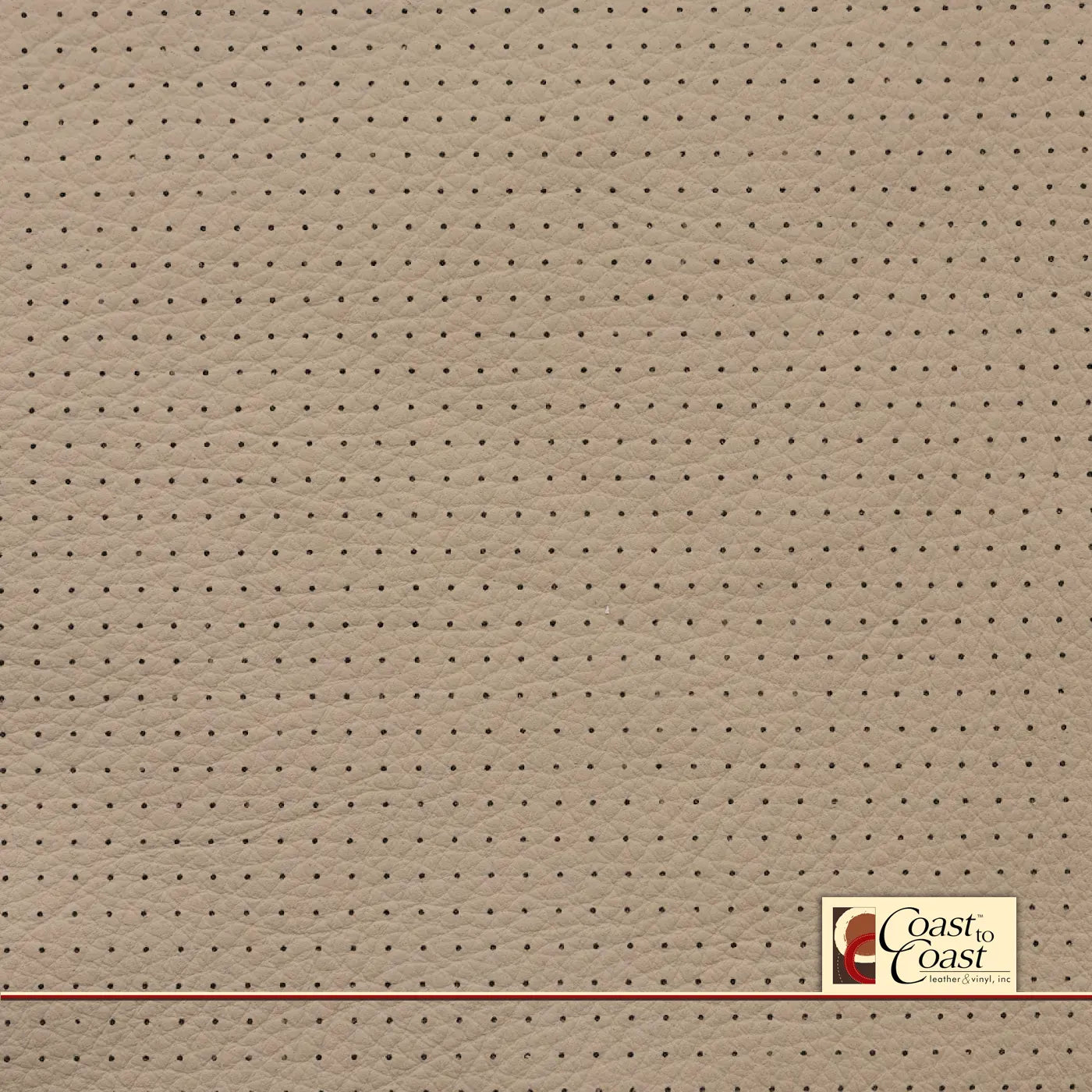 Bmw Cream Beige Small Squared Perf (1/4In) Vinyl