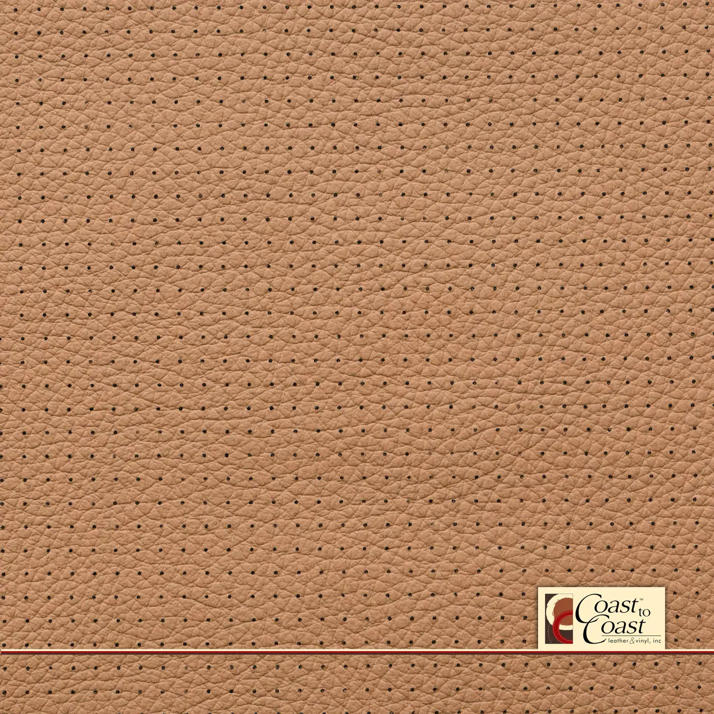 Bmw Lt Brown Small Squared Perf (1/4In) Vinyl