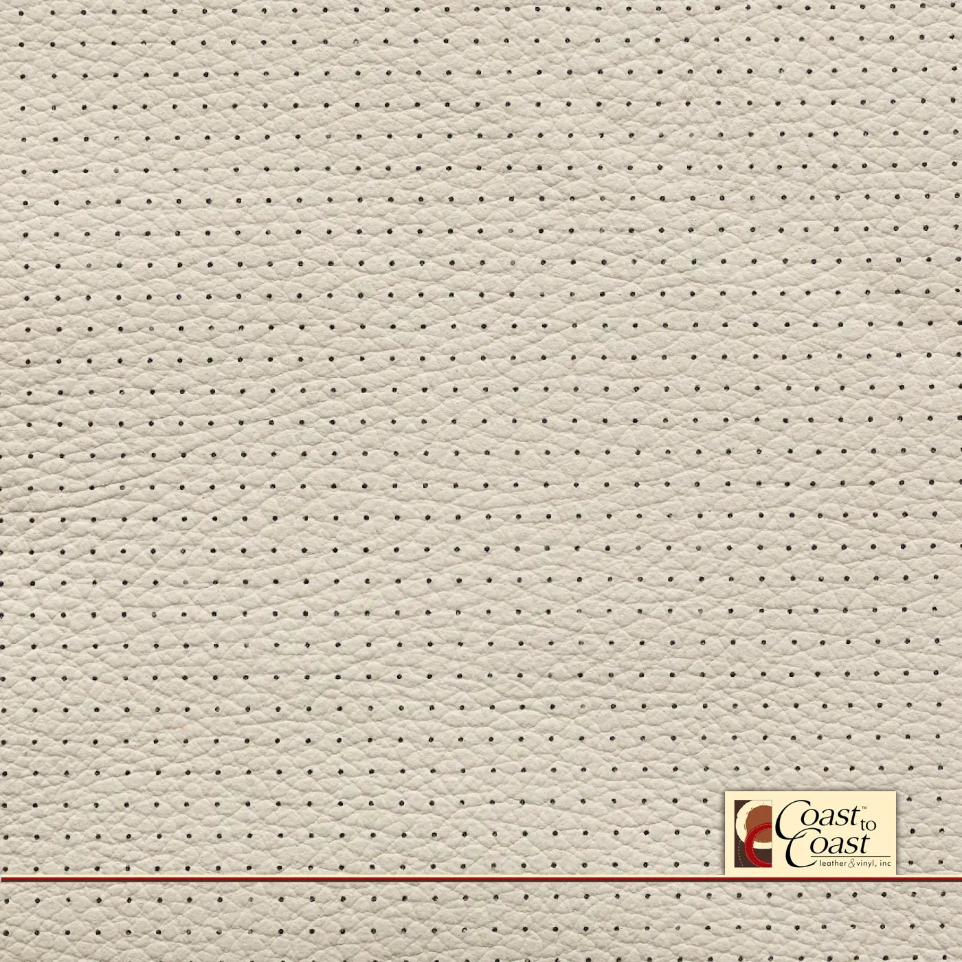 Bmw Ivory White Small Squared Perf (1/4In) Vinyl