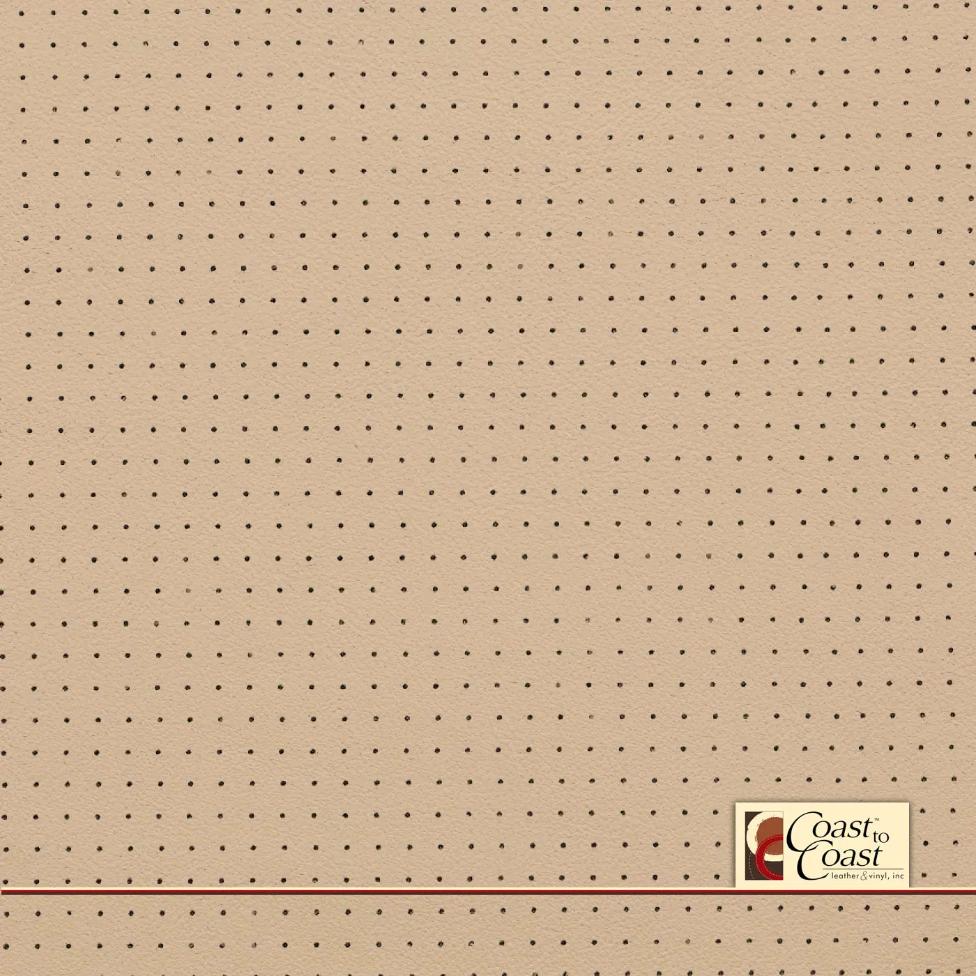 Porsche Cream Small Squared Perf (1/4In) Vinyl