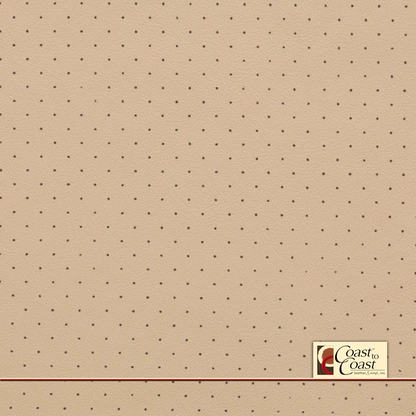 Porsche Cream Standard Perf (3/8In) Vinyl