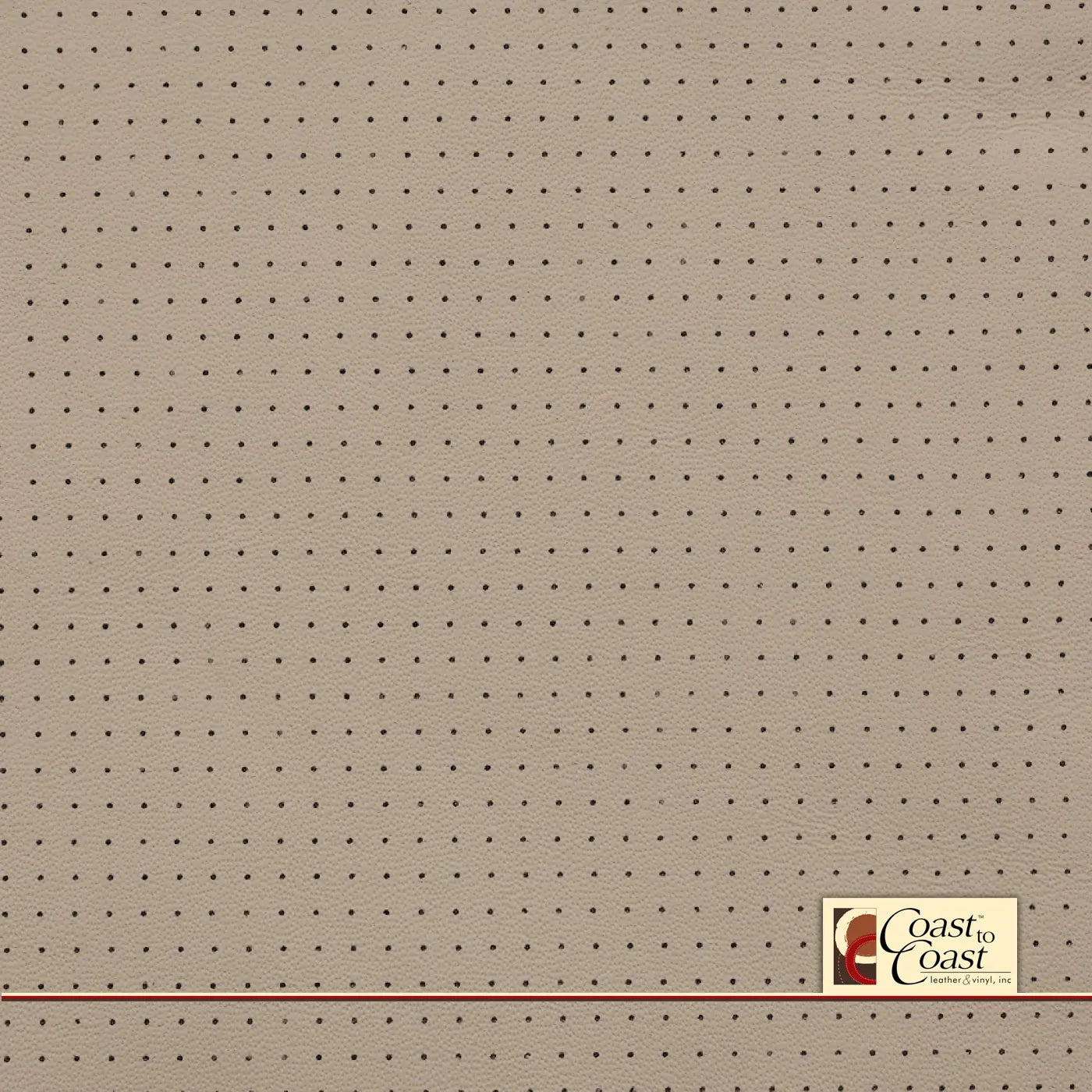 Range Rover Ivory Small Squared Perf (1/4In) Vinyl