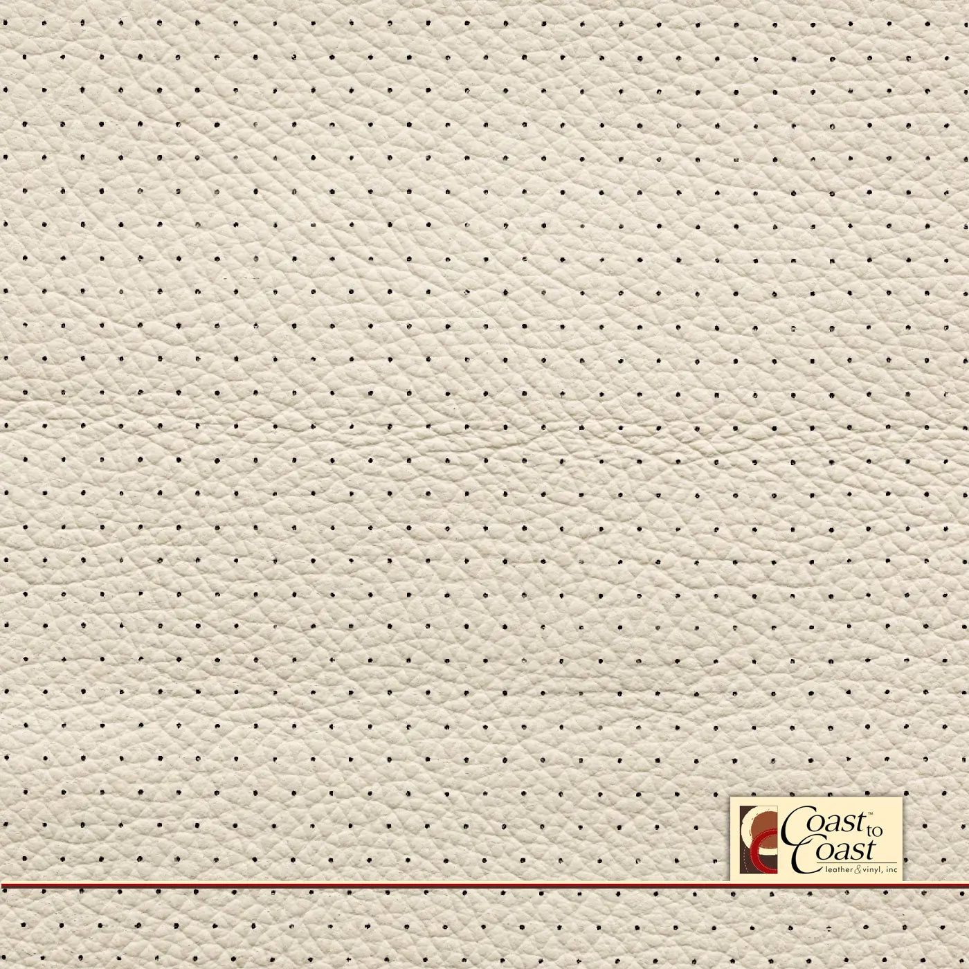 Mercedes Ivory White Euro Perf (3/8In) Vinyl