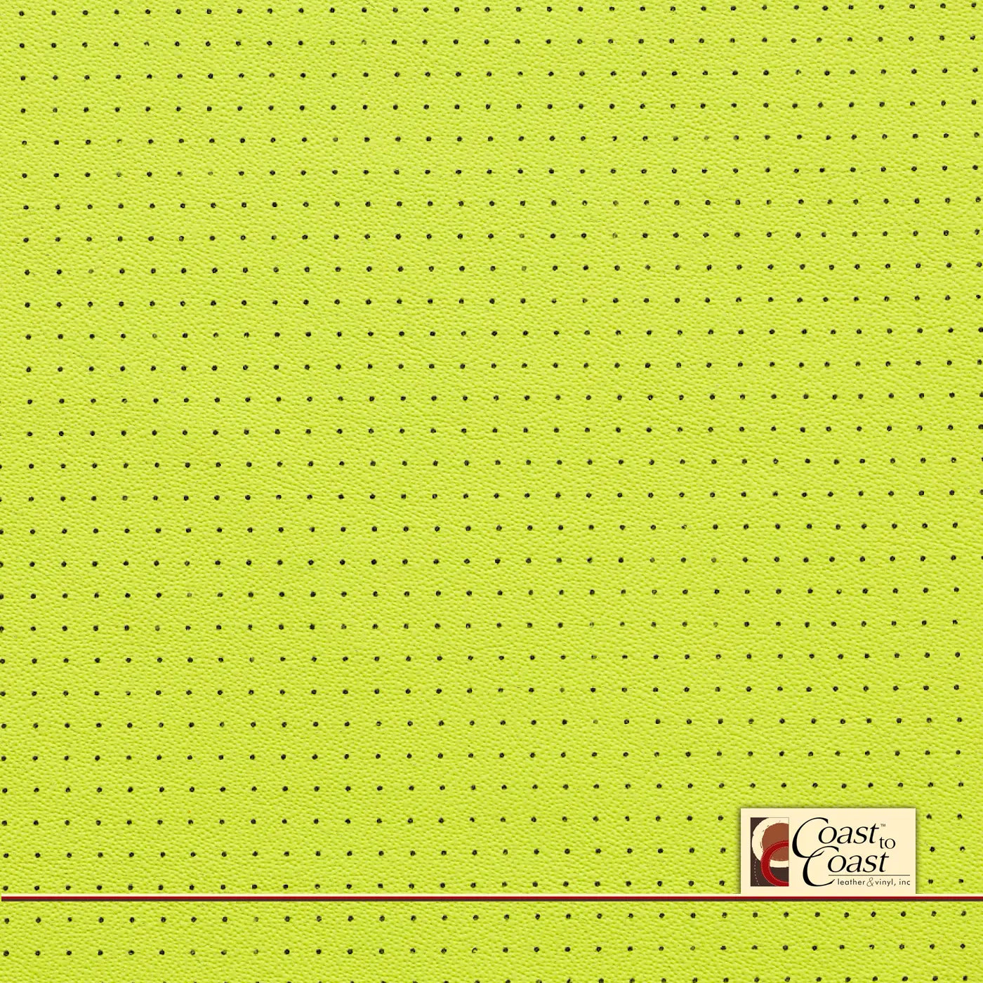 Acid Green Small Squared Perf (1/4In) Vinyl