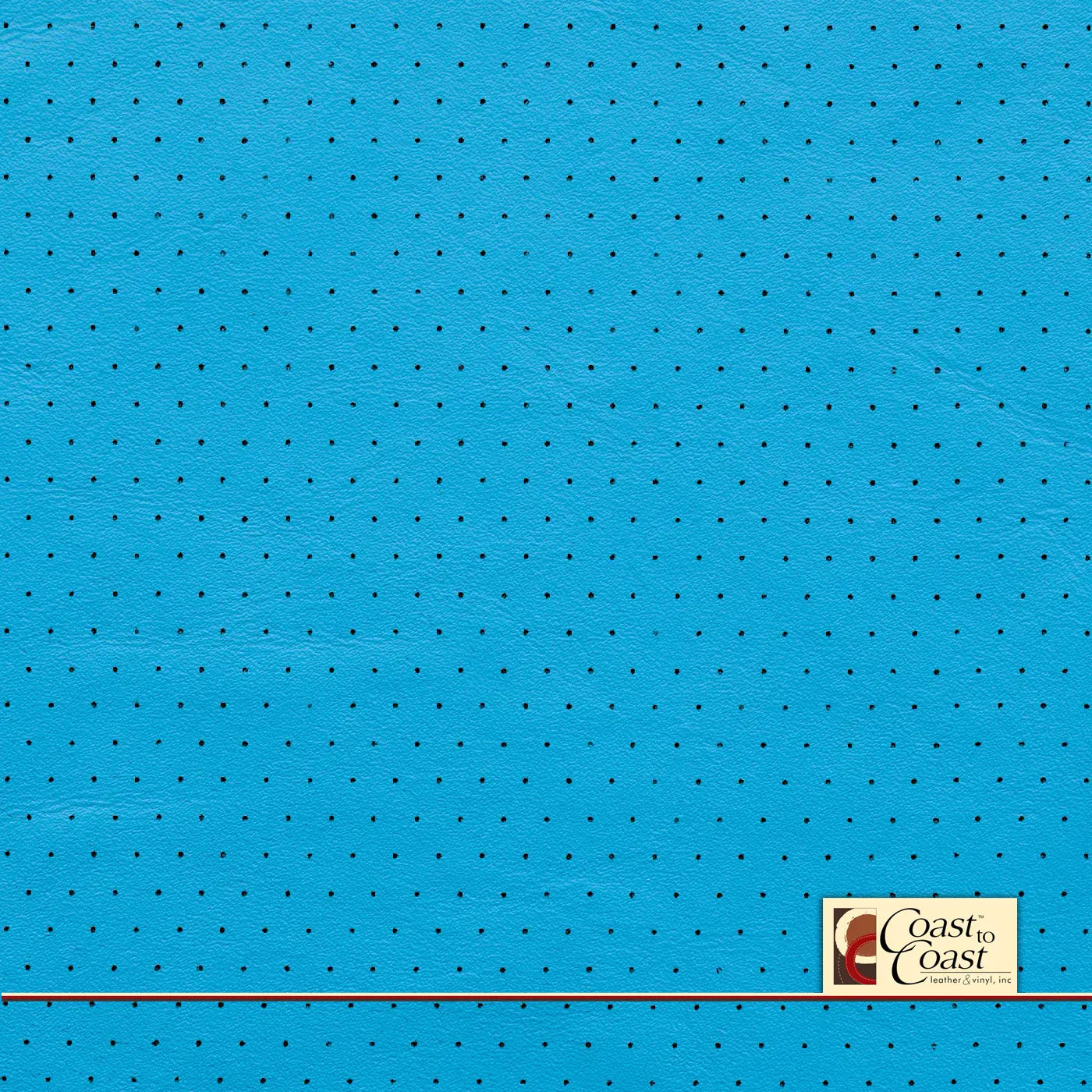 Caribbean Blue Euro Perf (3/8In) Vinyl