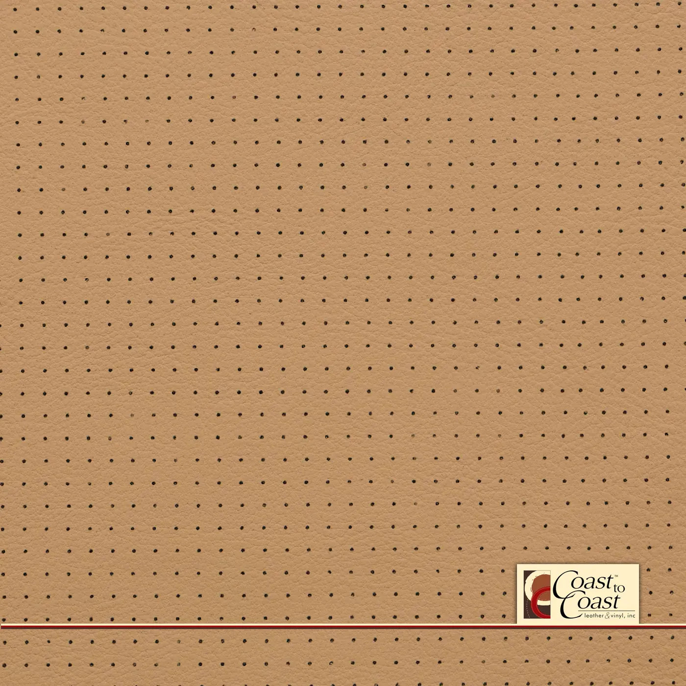 Ferrari Cream Small Squared Perf (1/4In) Vinyl