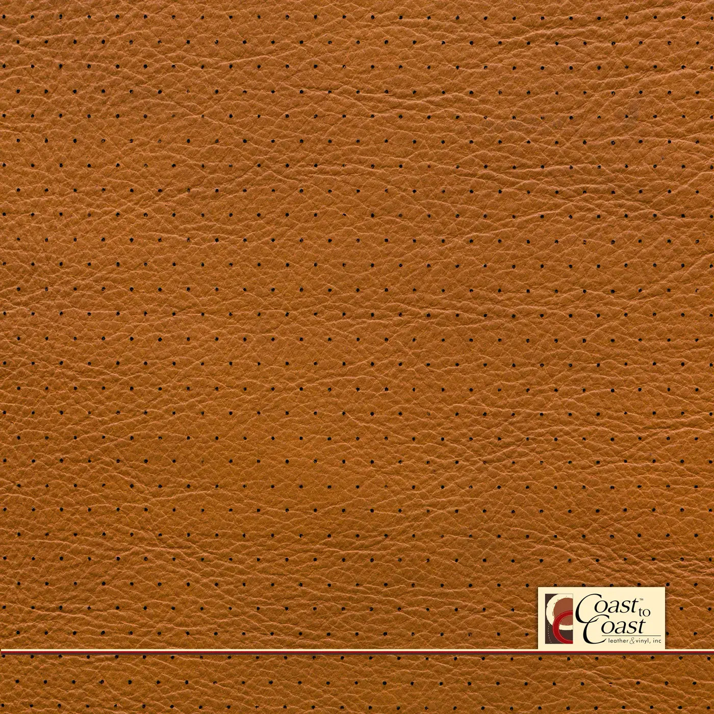 Sedona Cognac Full Hide / Euro Perf (3/8In) Leather