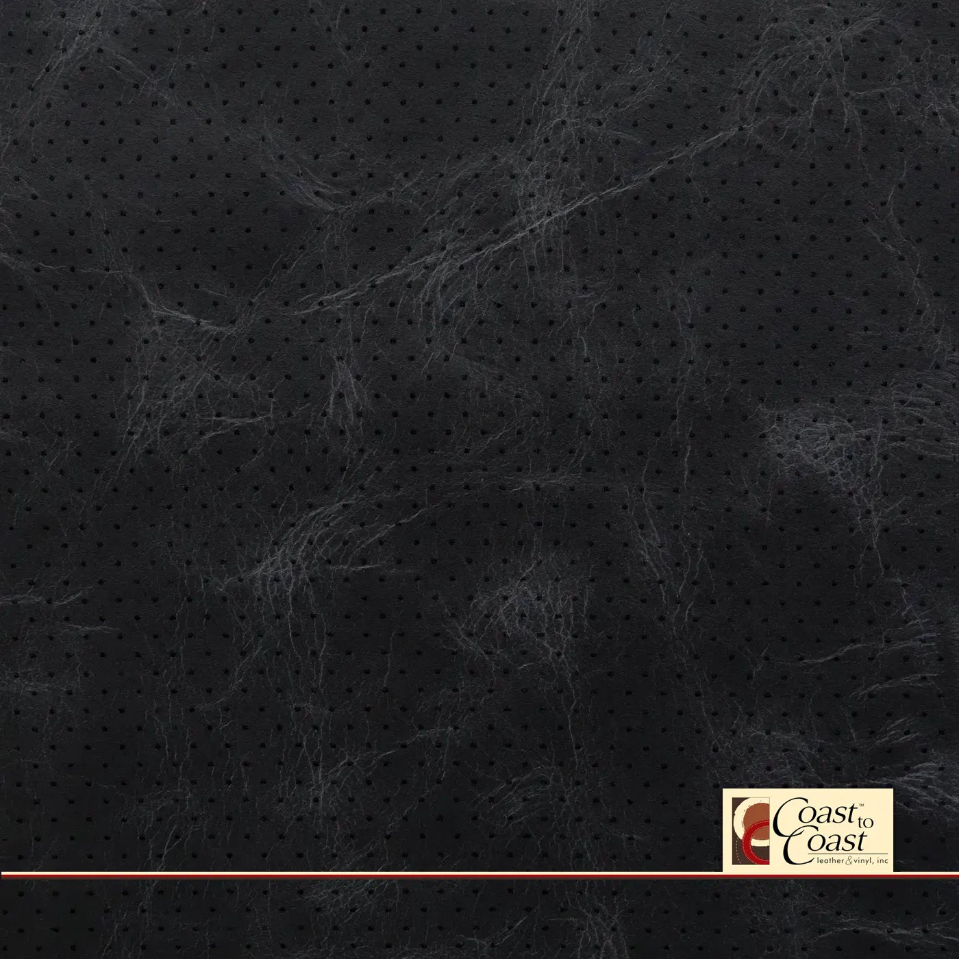 Midnight Full Hide / Mini Perf (1/8In) Leather