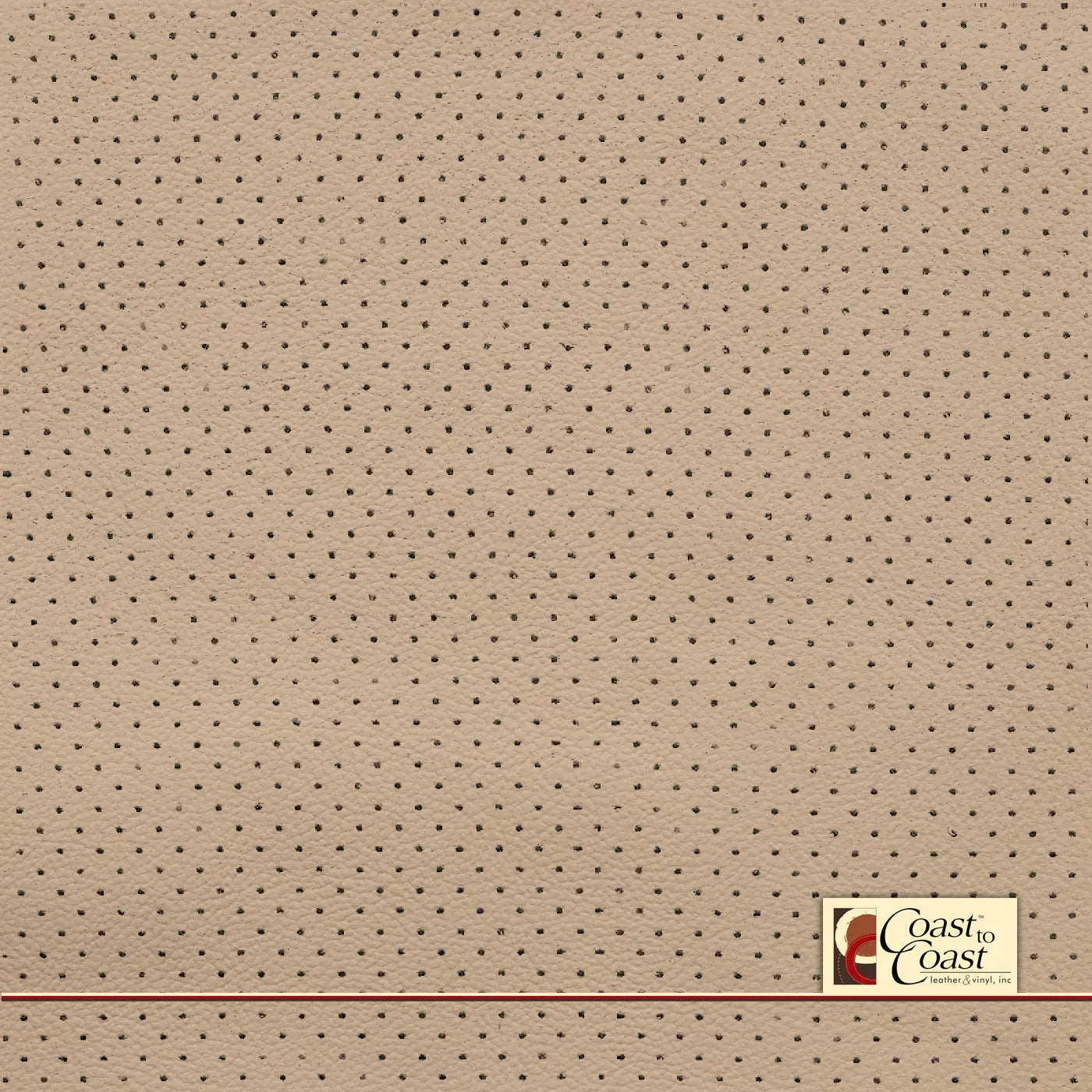 Gm V Lt Cashmere Full Hide / Mini Perf (1/8In) Leather