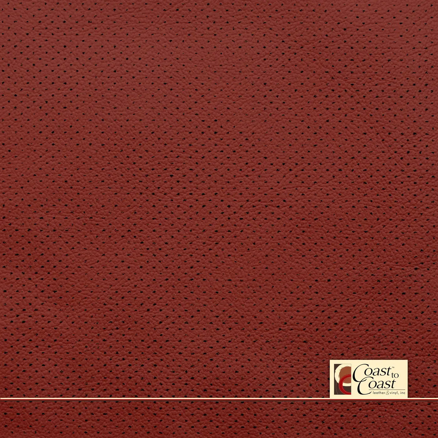 Ford Fire Orange Full Hide / Gm Mirco Perf (1/16In) Leather