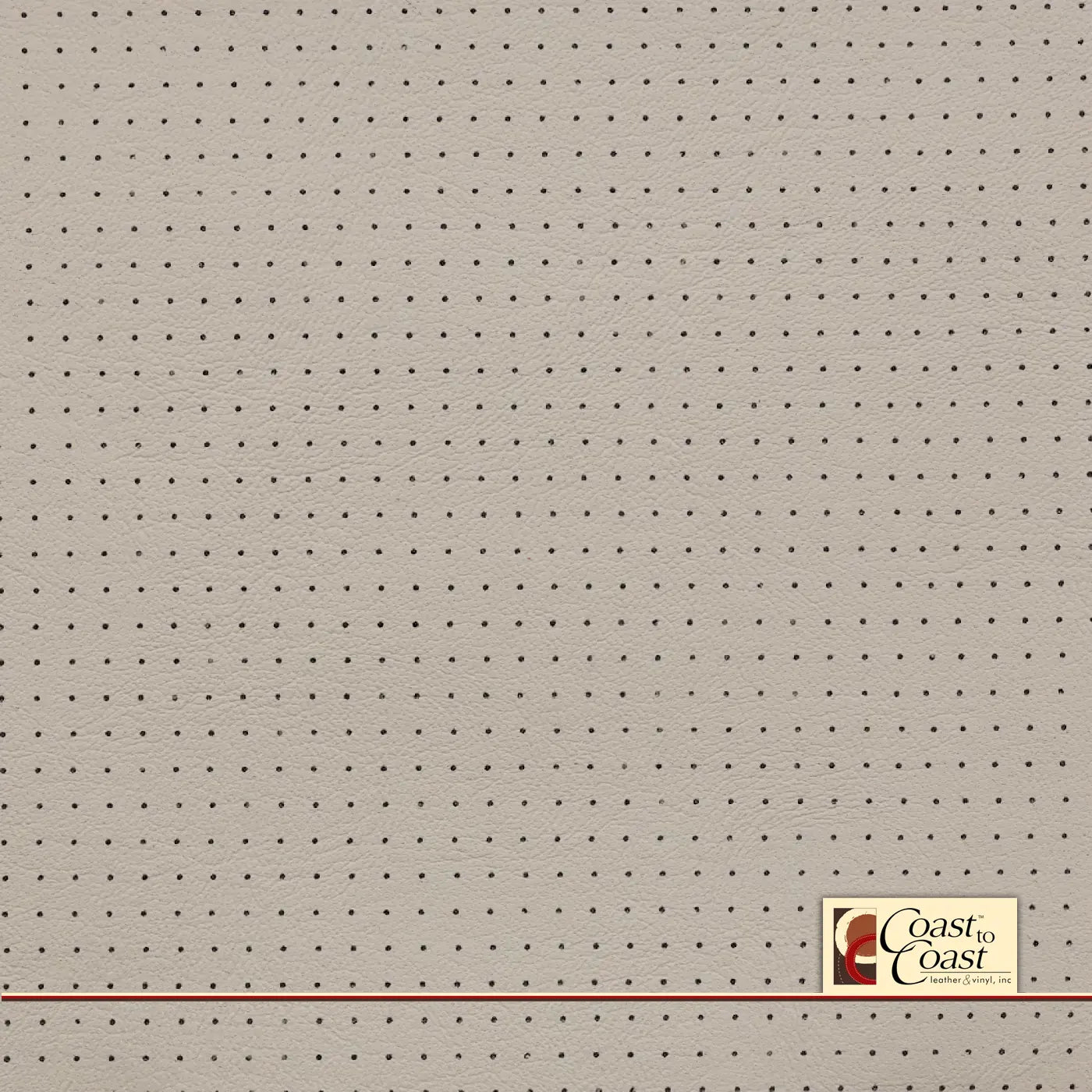 Ford Lt Oxford White Full Hide / Small Squared Perf (1/4In) Leather