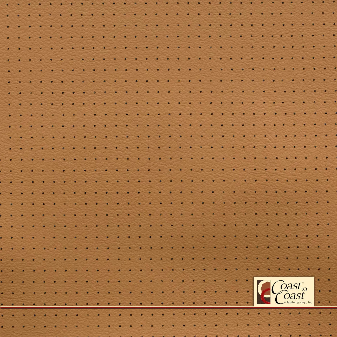 Gm Brandy Full Hide / Small Squared Perf (1/4In) Leather