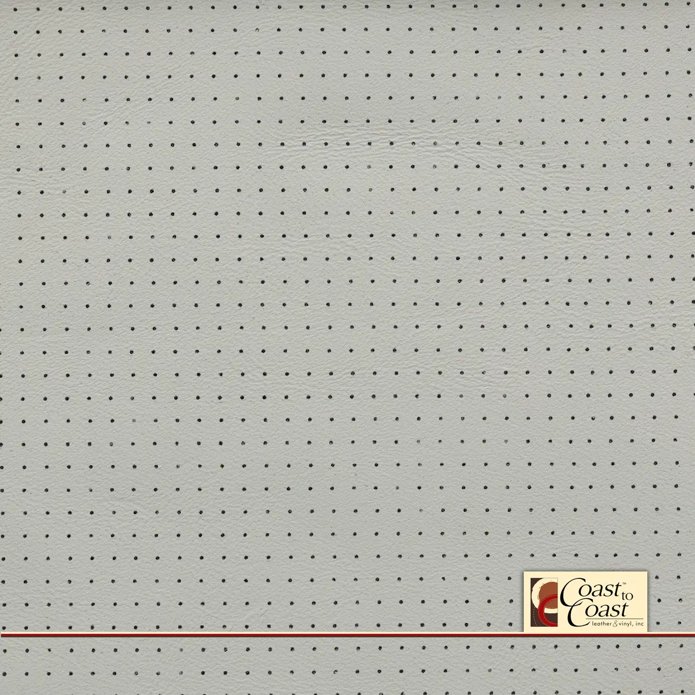 Chrysler Sky Grey Full Hide / Small Squared Perf (1/4In) Leather