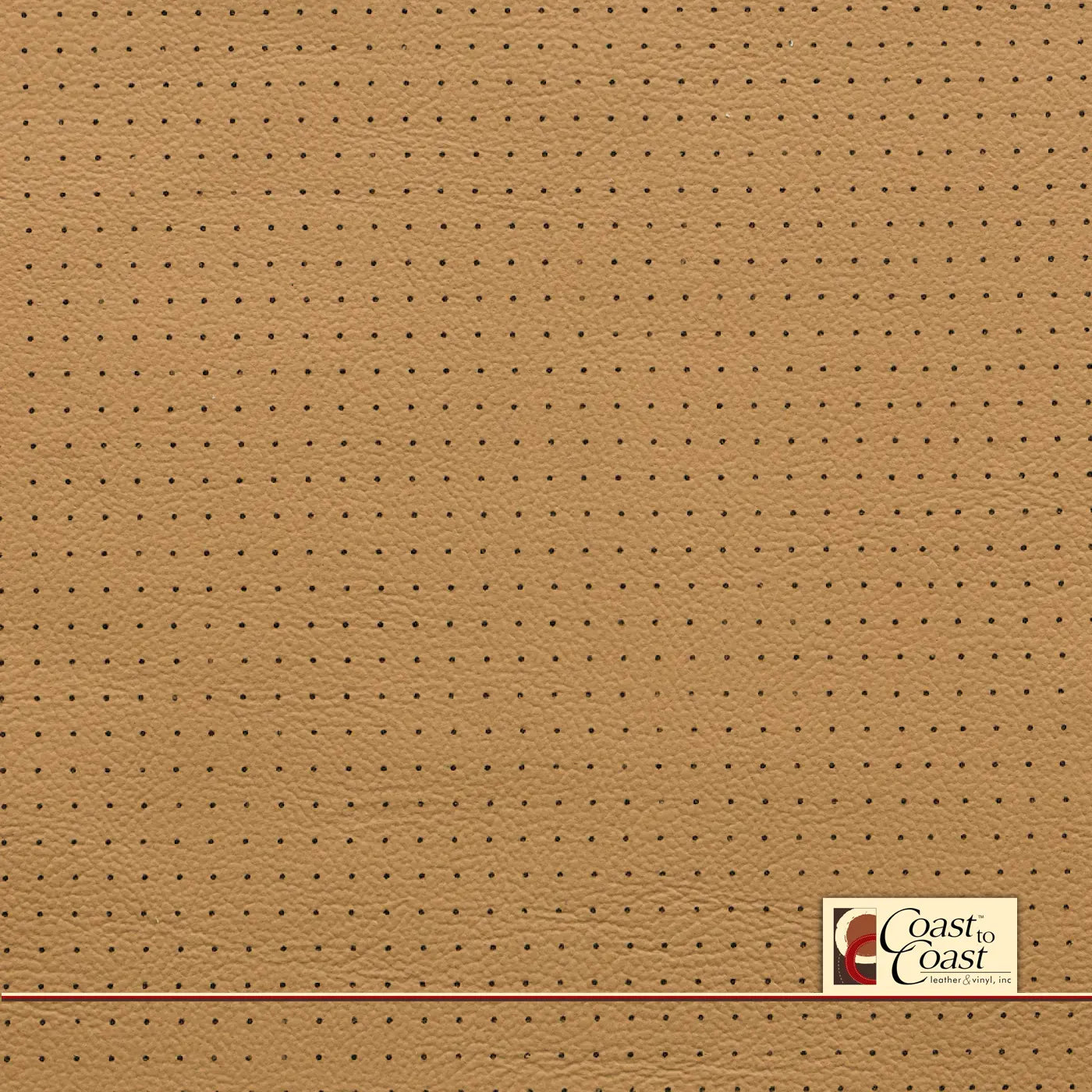 Ford Cashew Full Hide / Small Squared Perf (1/4In) Leather