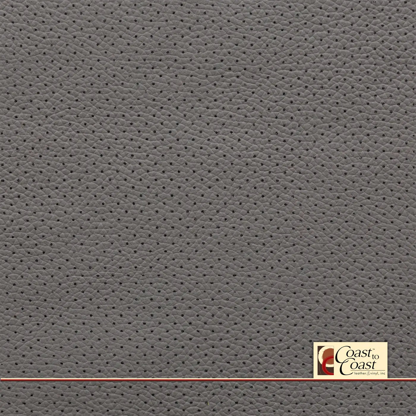 Gm Gideon Grey Full Hide / Mini Perf (1/8In) Leather