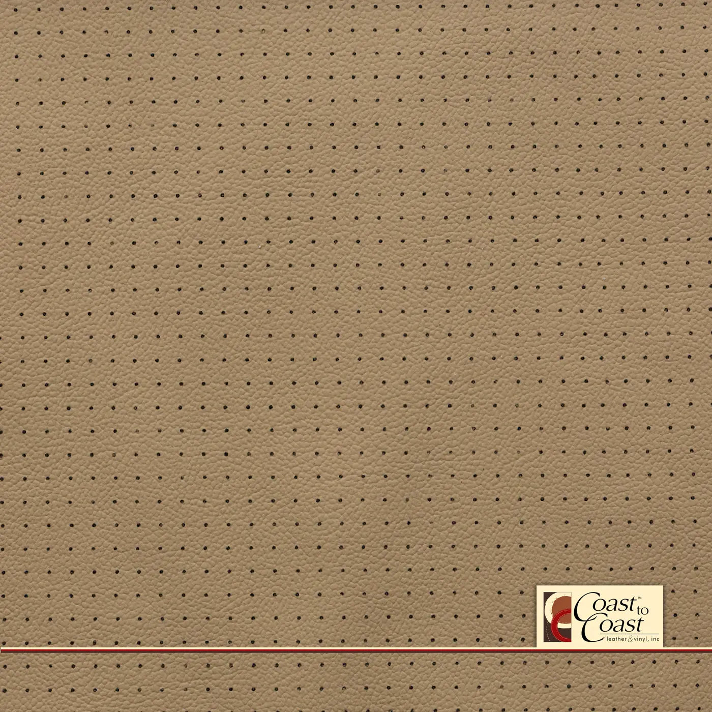 Gm Lt Oak Full Hide / Small Squared Perf (1/4In) Leather