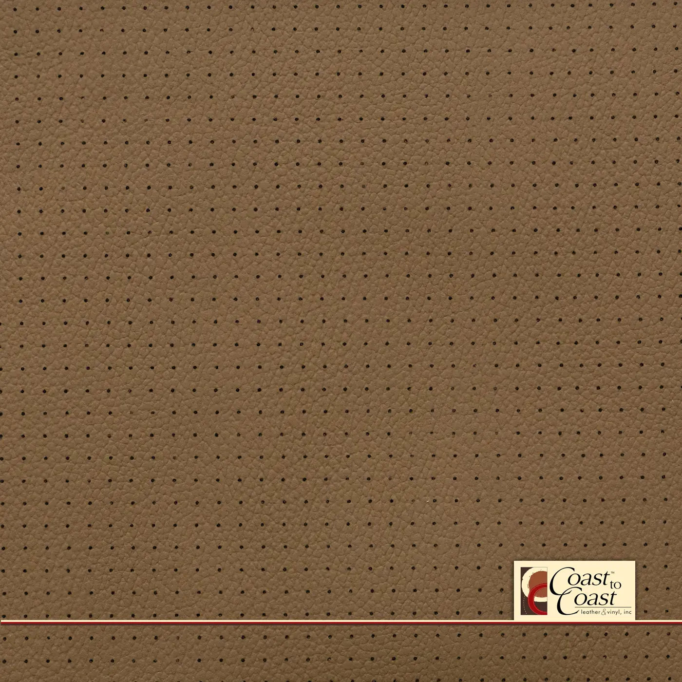 Ford Baja Tan Small Squared Perf (1/4In) Vinyl